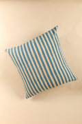 Oh! Stripes Blue Block Print Pillow