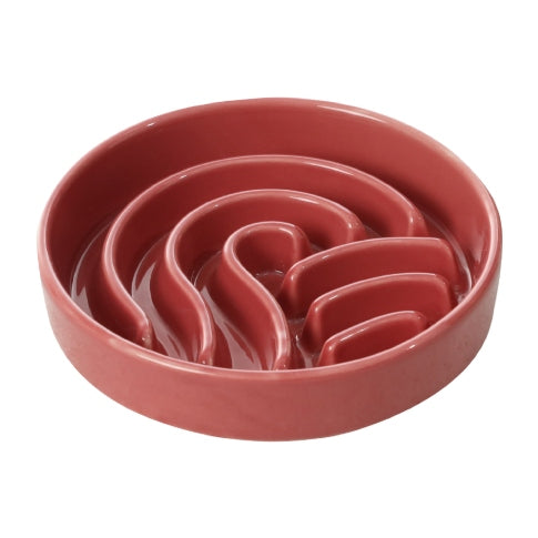 Slow Feeder Dog Bowls - Pink / Beige / Orange