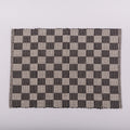 Handloomed Checkered Placemats Black - Set of 4