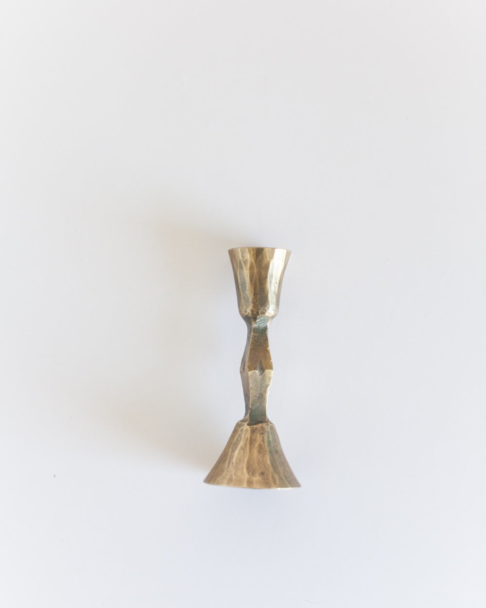 Low Diamond Candlestand - Brass Finish Set of 2