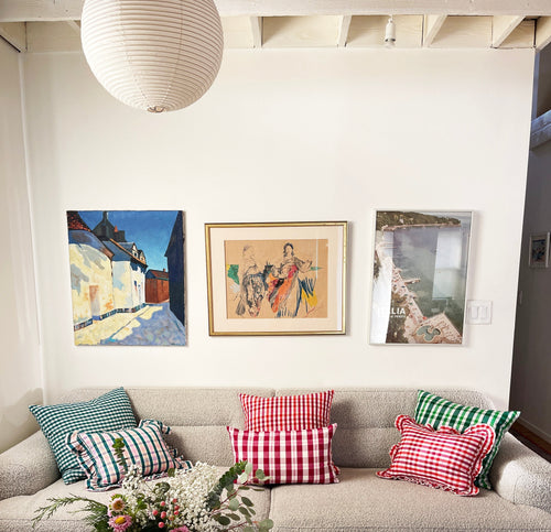 Archive NY Noel Plaid Lumbar Pillow