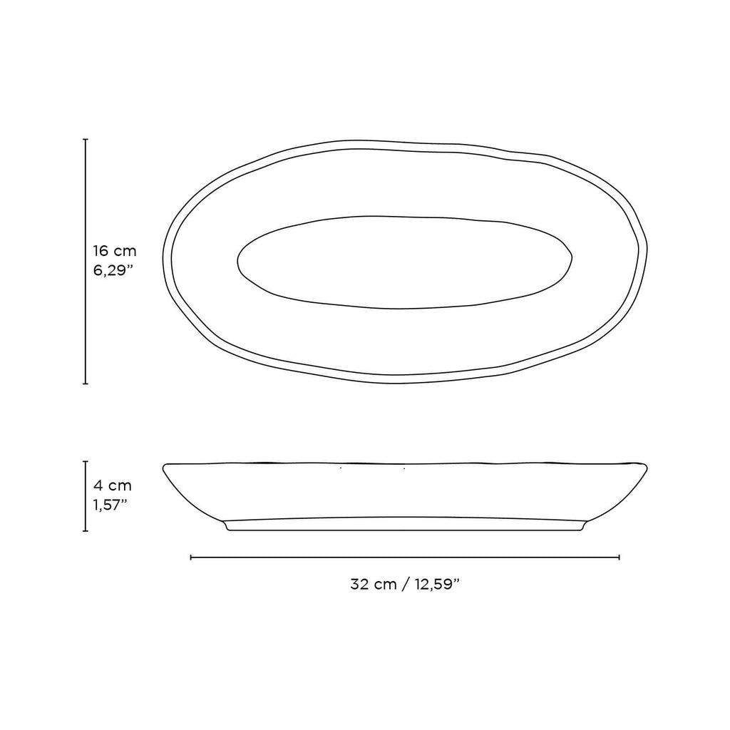 Deep Oval Platter - Set of 4