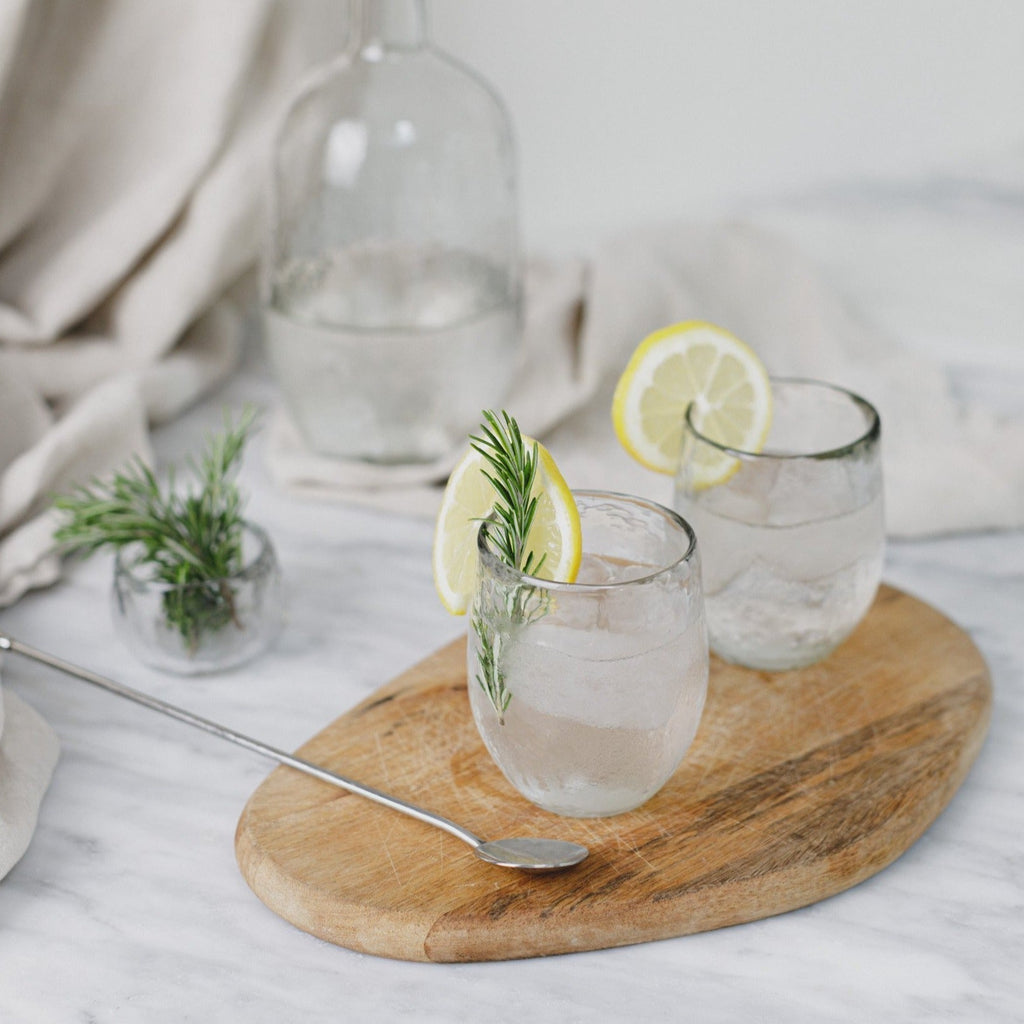 Pebbled Spirits Glasses - Set of 4