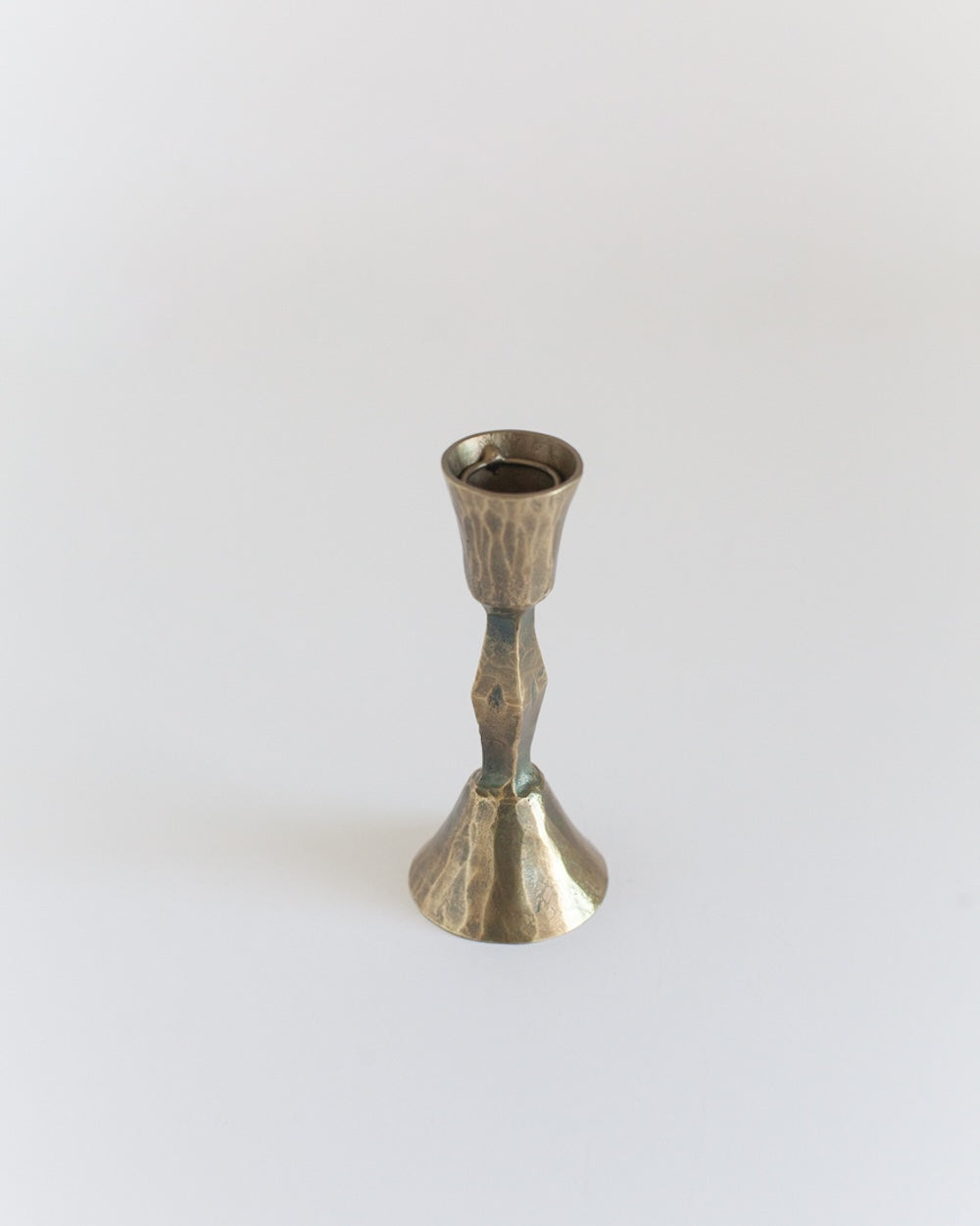 Low Diamond Candlestand - Brass Finish Set of 2