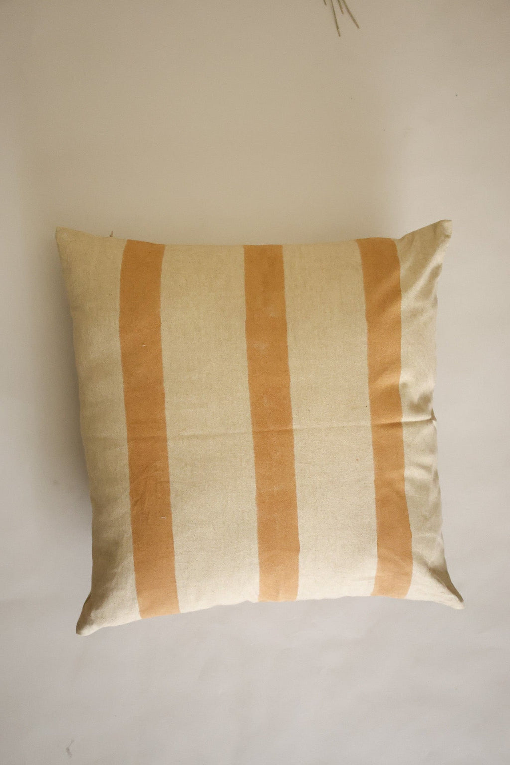Oh! Stripes Block Print Pillow - Ochre