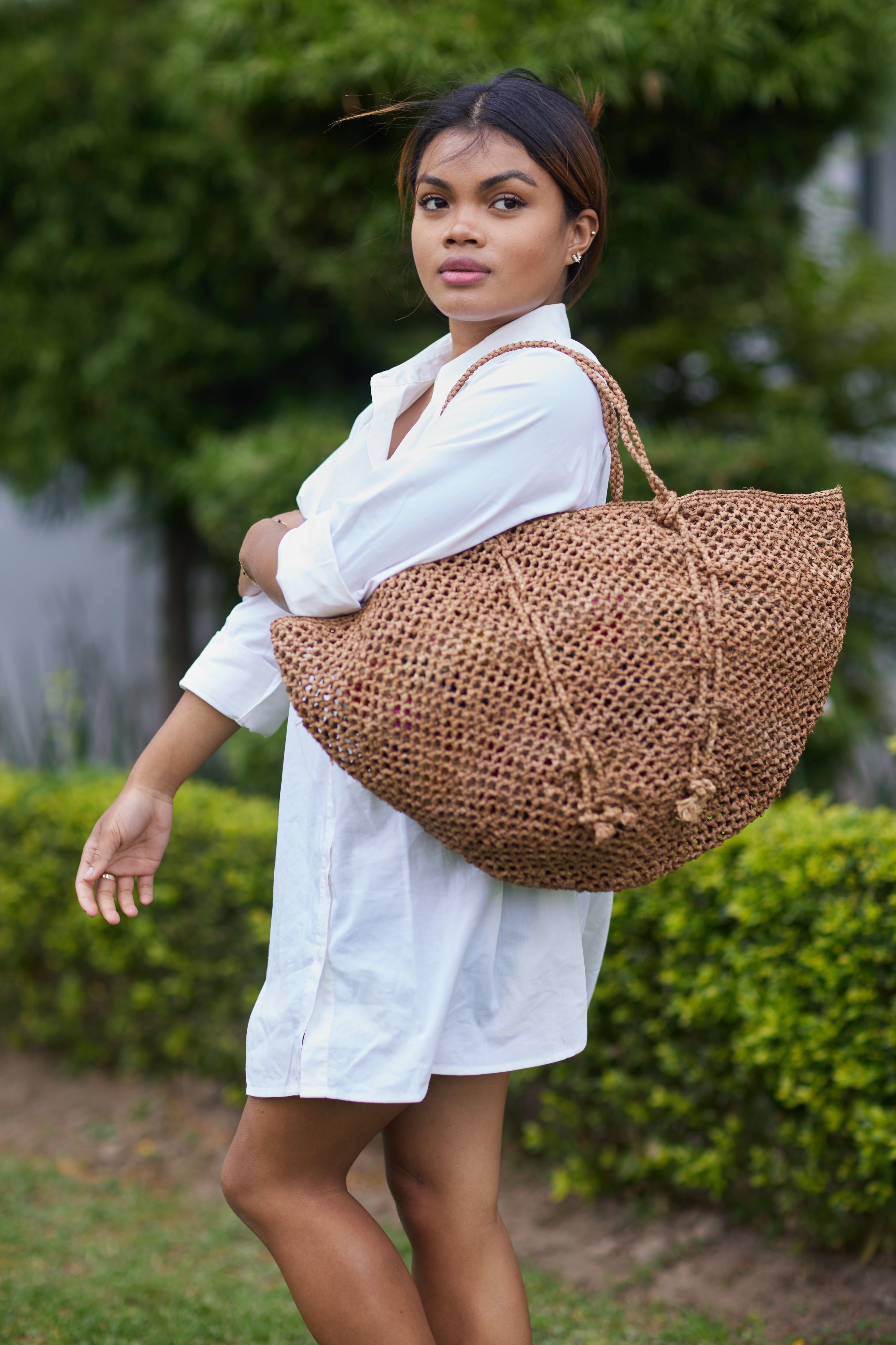 Sinah Raffia Tote Bag