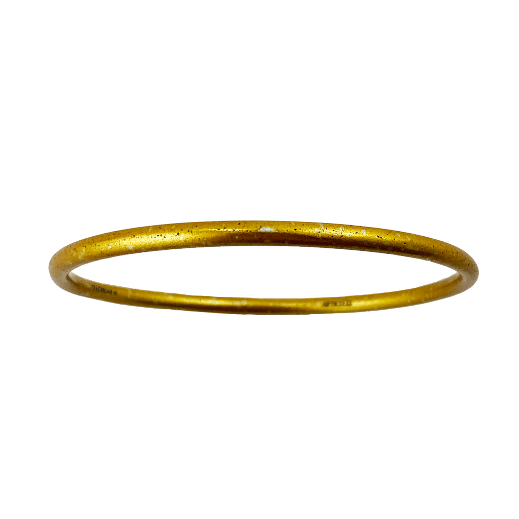 VIRTUOUS CIRCLE GOLD TONE SKINNY BANGLE