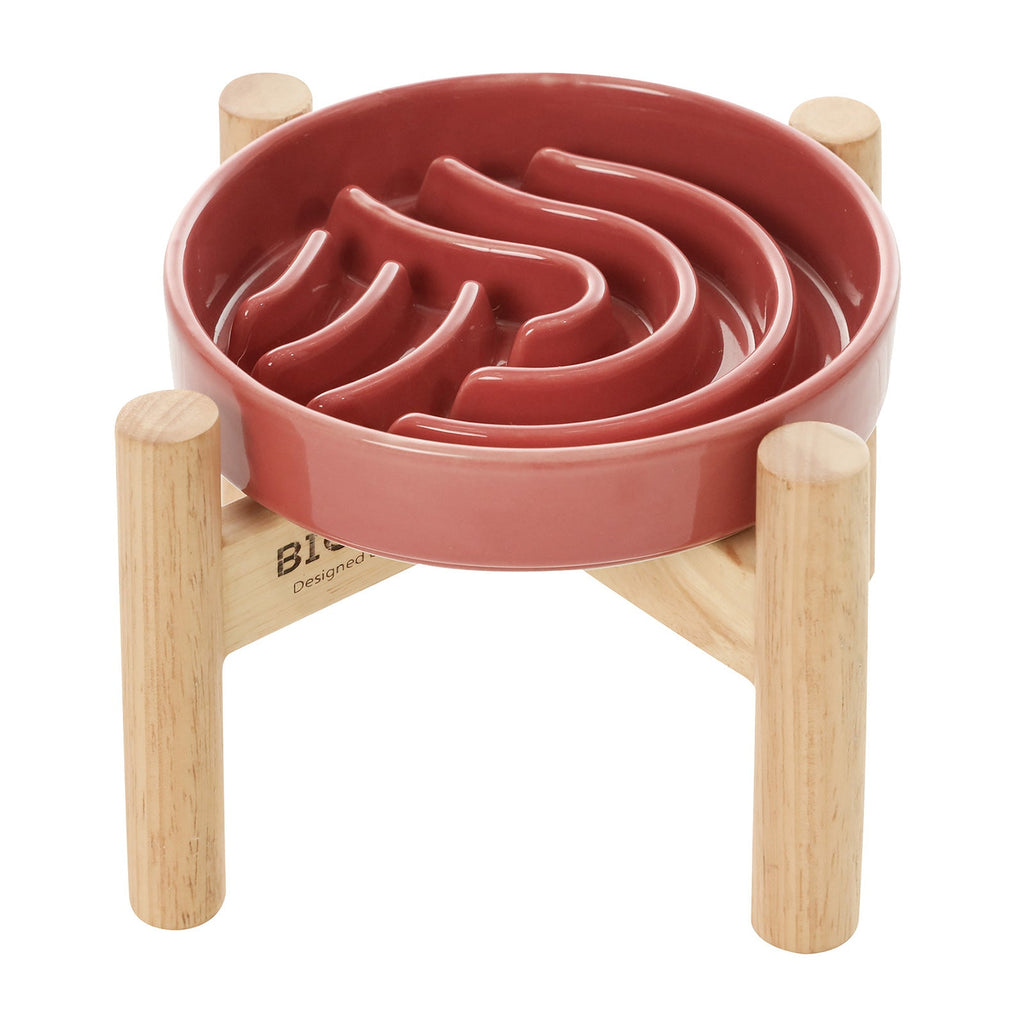 Slow Feeder Dog Bowls - Pink / Beige / Orange
