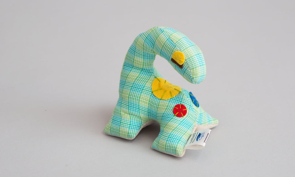 Small Dinosaur - Green Plaid