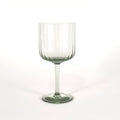 Retro Optic Wine Glass