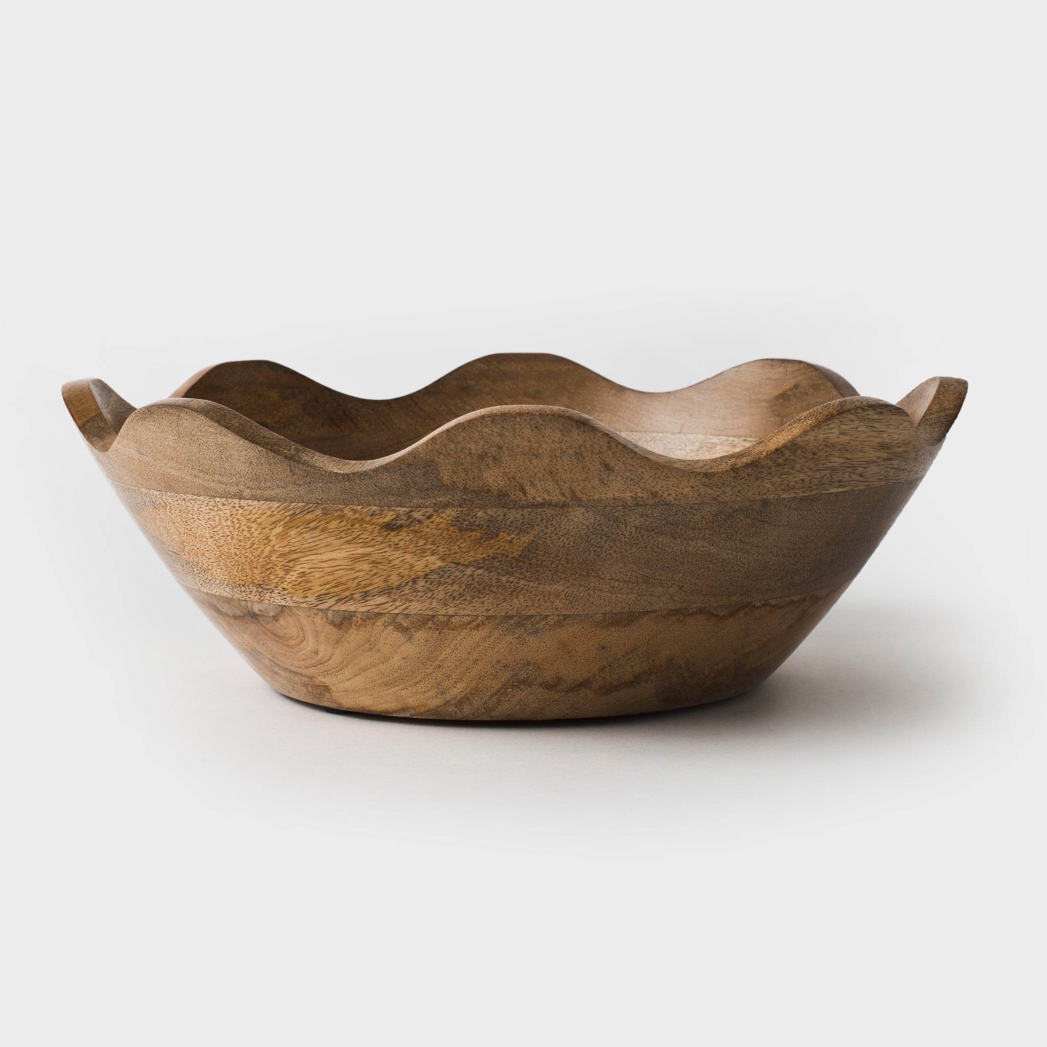 Scalloped Mangowood Bowls