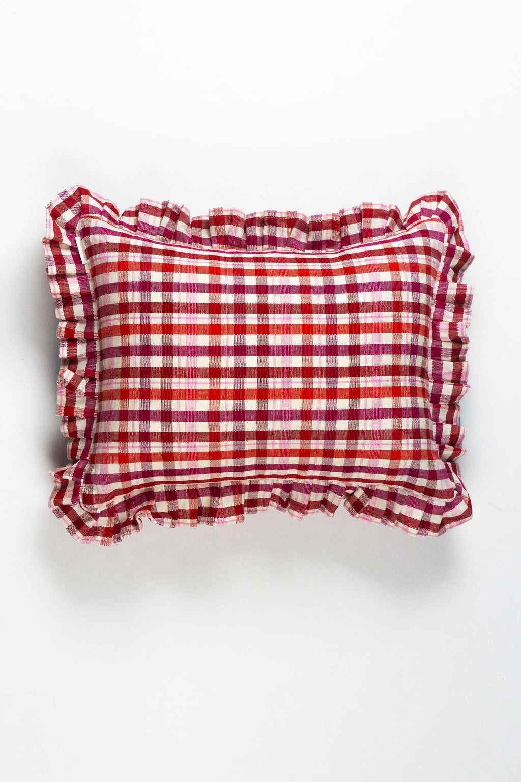 Archive NY Noel Ruffle Plaid Pillow